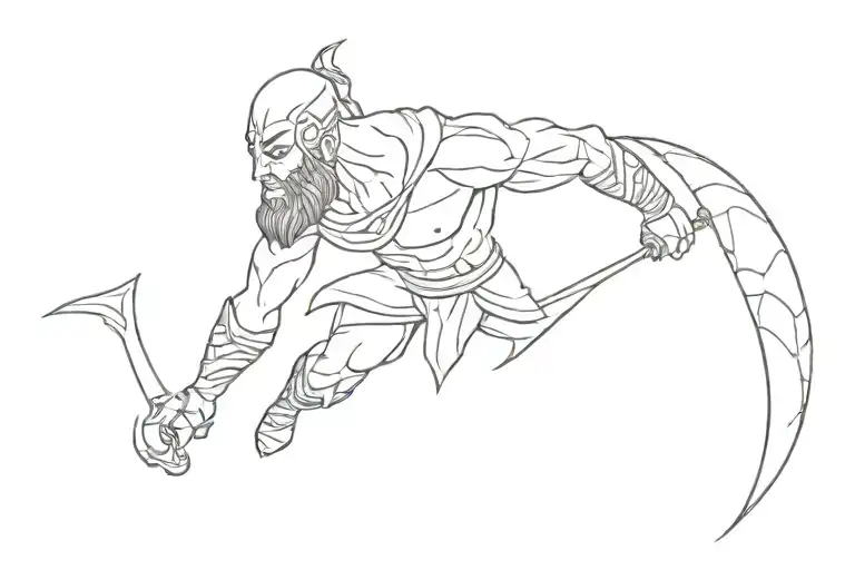 Tyr Nordic God Of War tattoo design idea