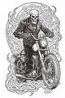 ghost rider evil tattoo design idea