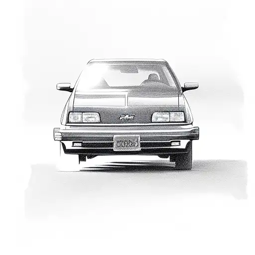 1994 chevy cavalier station wagon tattoo design idea