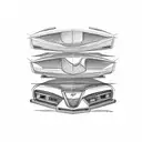 1994 chevy cavalier station wagon tattoo design idea