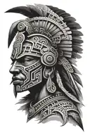 Aztec warrior tattoo design idea