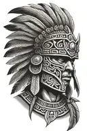 Aztec warrior tattoo design idea