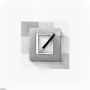 square with question mark  tattoo design idea