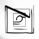 square with question mark  tattoo design idea