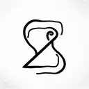 square with question mark  tattoo design idea