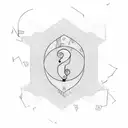 square with question mark  tattoo design idea