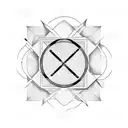 square with question mark  tattoo design idea