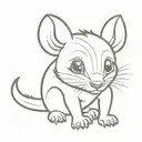 Kristine Aries Baby Tazmanian Devil JK tattoo design idea