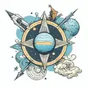 pale blue dot carl sagan tattoo design idea