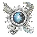 pale blue dot carl sagan tattoo design idea