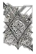 solid black rhombus tattoo tattoo design idea