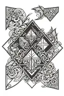 solid black rhombus tattoo tattoo design idea