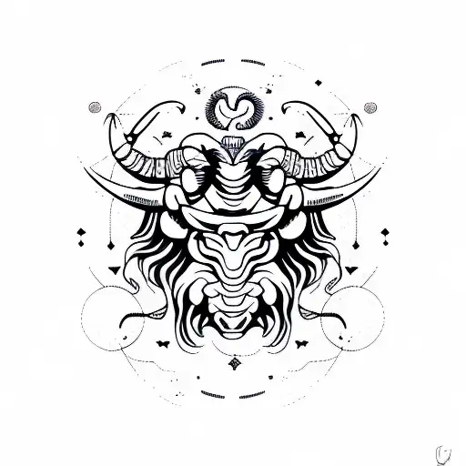 scorpio Aries and Leo signs  tattoo design idea