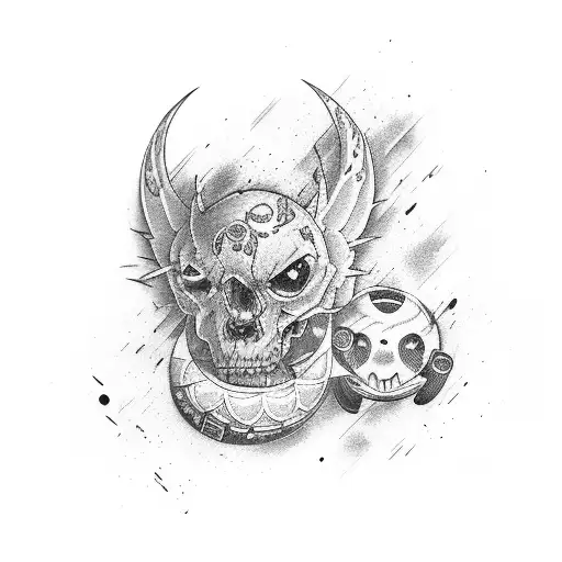 uzi tattoo design idea