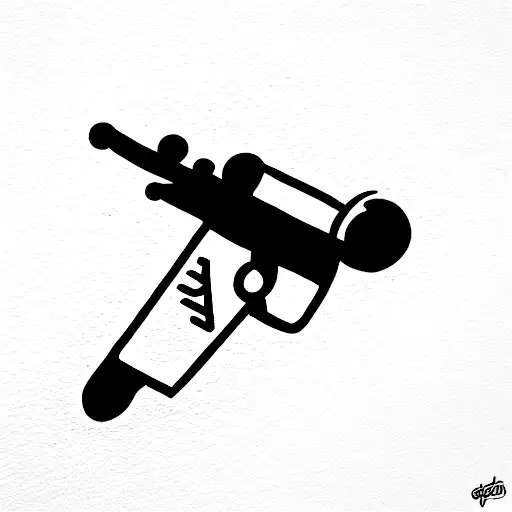 uzi tattoo design idea