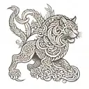 persian empire tattoo design idea