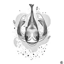 killer whale tattoo design idea