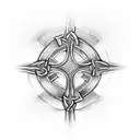 celtic cross tattoo design idea