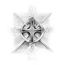 celtic cross tattoo design idea