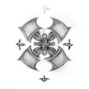 celtic cross tattoo design idea