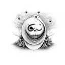 nightmare before christmas tattoo design idea