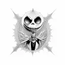 nightmare before christmas tattoo design idea