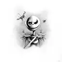 nightmare before christmas tattoo design idea