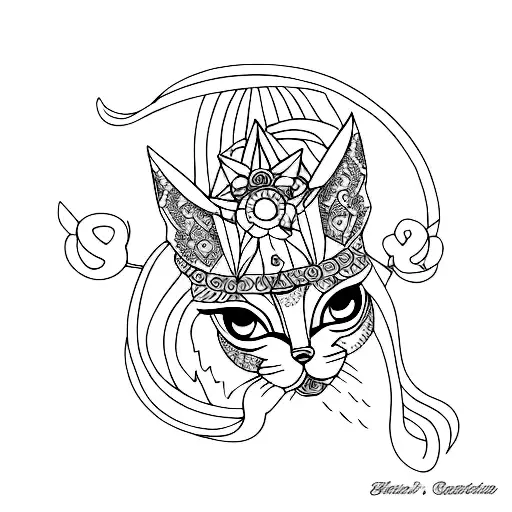 Gypsy  tattoo design idea