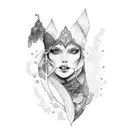 Gypsy  tattoo design idea