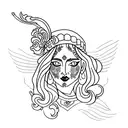 Gypsy  tattoo design idea
