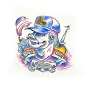 blue collar  tattoo design idea