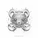 gummy bear tattoo design idea