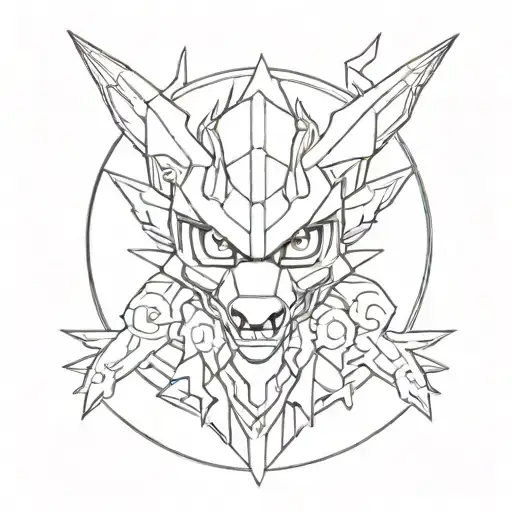 digimon tattoo design idea