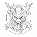 digimon tattoo design idea