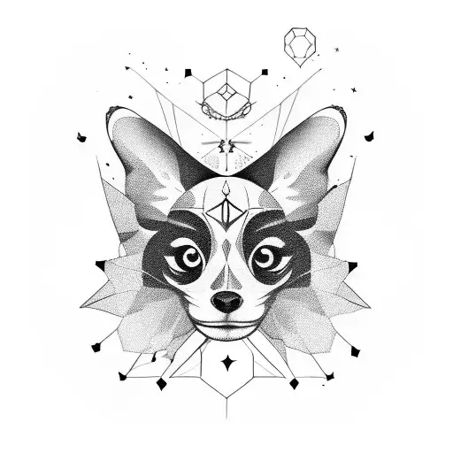 papillon et des étoiles  tattoo design idea