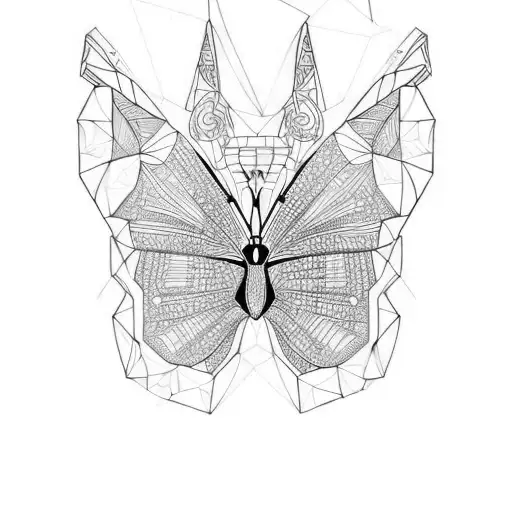 papillon avec empreinte de doigts  tattoo design idea
