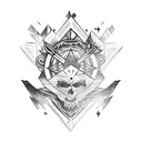 magic mountain  tattoo design idea