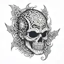 undead chris motionless  tattoo design idea