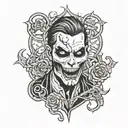 undead chris motionless  tattoo design idea