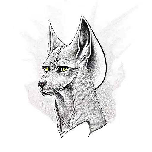 Anubis tattoo design idea