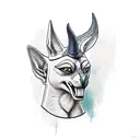 Anubis tattoo design idea