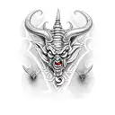 Satan jester tattoo design idea