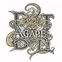 agape written in Greek tattoo design idea
