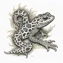 salamander tattoo design idea