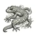 salamander tattoo design idea