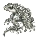 salamander tattoo design idea