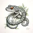 salamander tattoo design idea