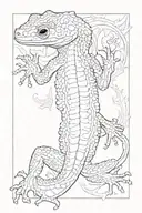 Salamander tattoo design idea