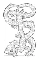 Salamander tattoo design idea