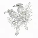 cuba trogon tattoo design idea